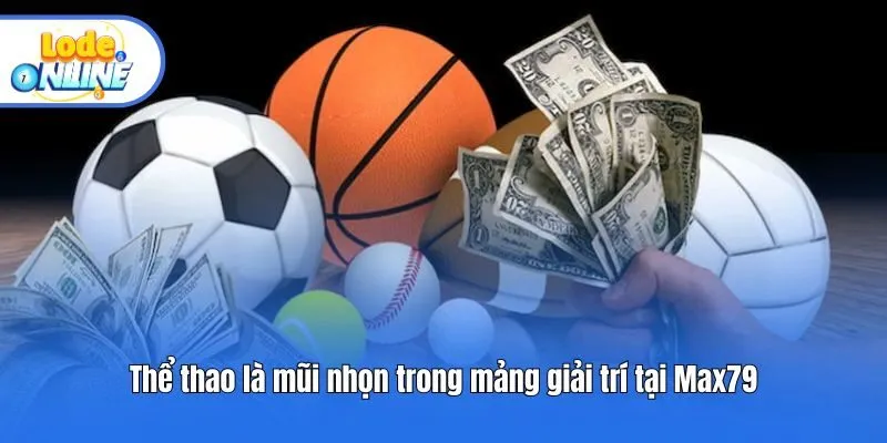 Thể thao là mũi nhọn trong mảng giải trí tại Max79